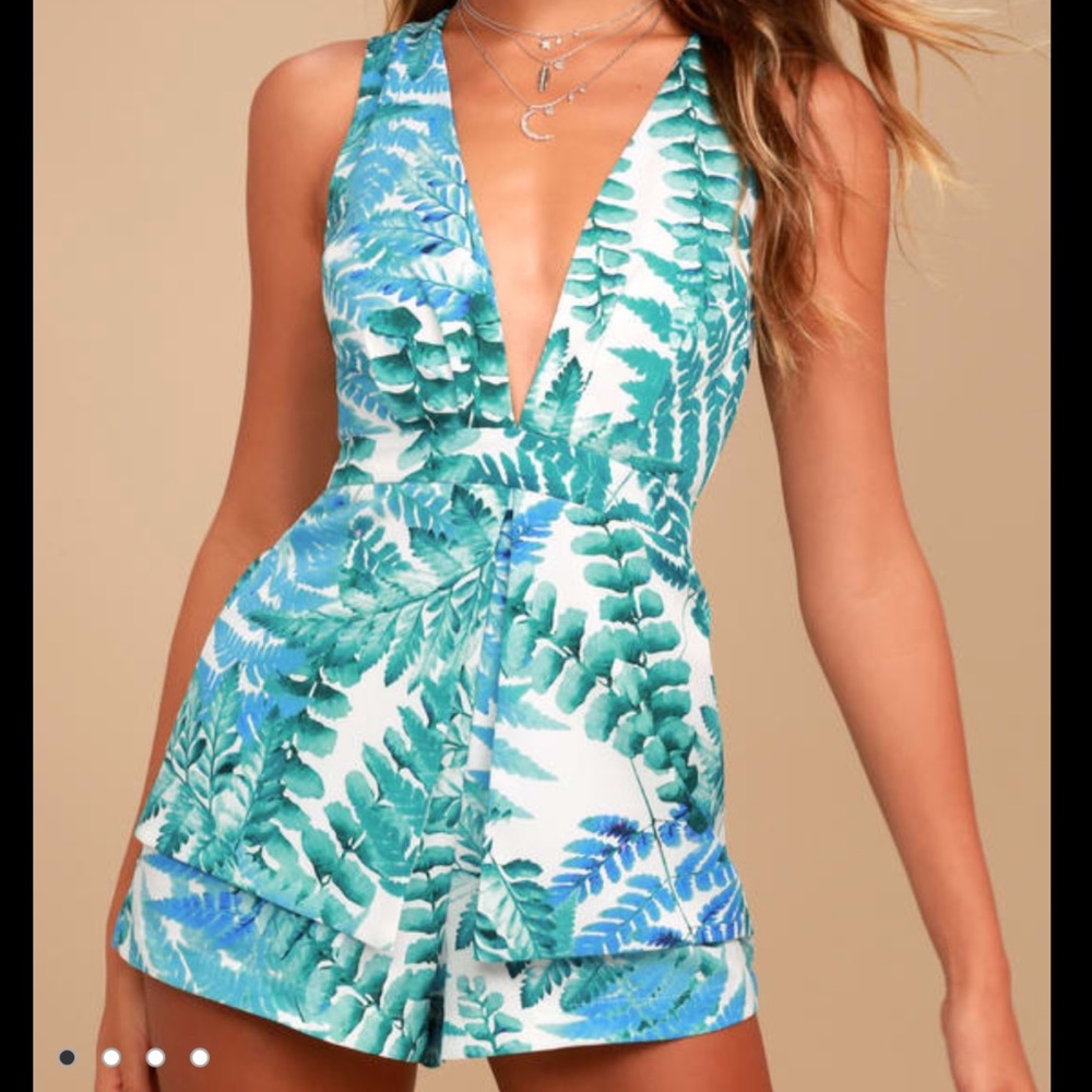 Balboa Park White Print Romper